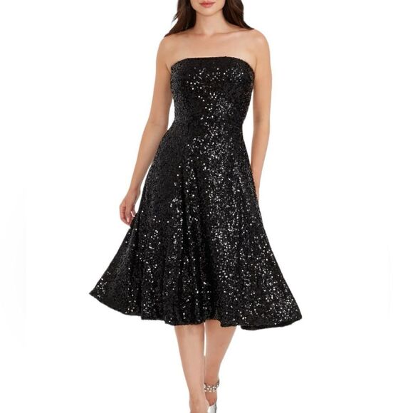 Dress the population Ruby Sequin Dress - Picture 1 of 9